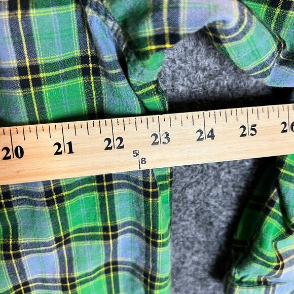 Carhartt Shirt Mens Large Green Plaid Longsleeve Pockets S254 Work Casual Button - Picture 5 of 8